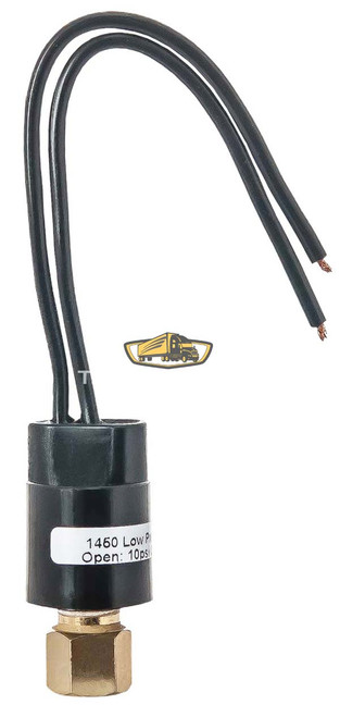 TruckAir Parts 11-2622 - Low Pressure Switch 42 PSI On, 10 PSI Off, 7/16"-20 Female Threads, Normally Open